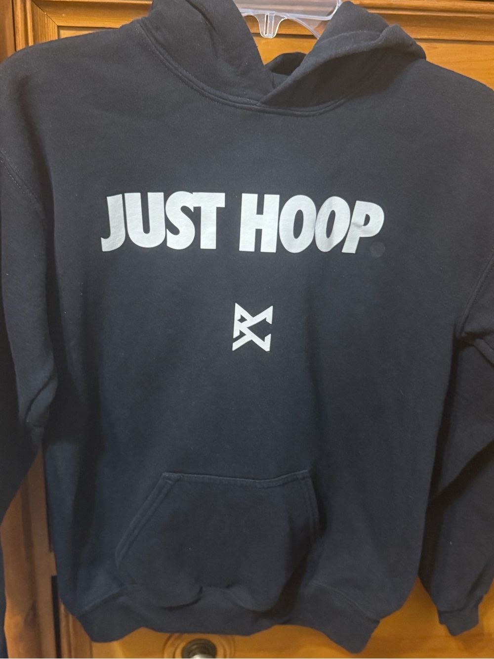 Basketball Culture Just Hoop Youth Black Graphic Hoodie